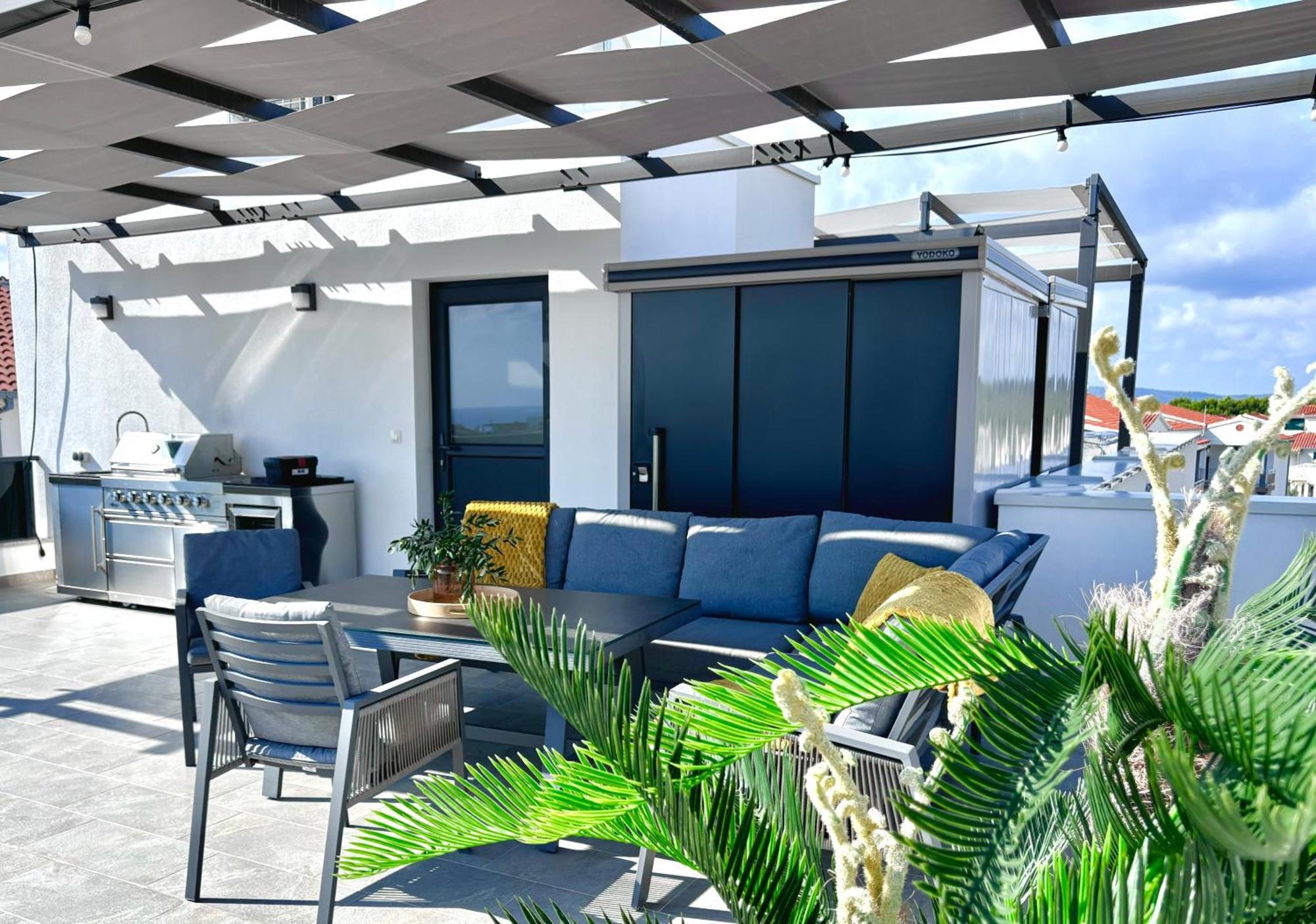 Apartment Agnes With 63 M2 Rooftop Terrace, Grill And Pool أوكغوك غورنيي المظهر الخارجي الصورة